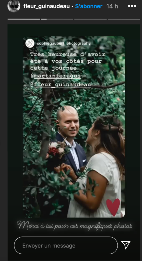 Martin Feragus (Top Chef 2020) s'est marié à sa compagnee Fleur le 4 juillet 2020 - Instagram