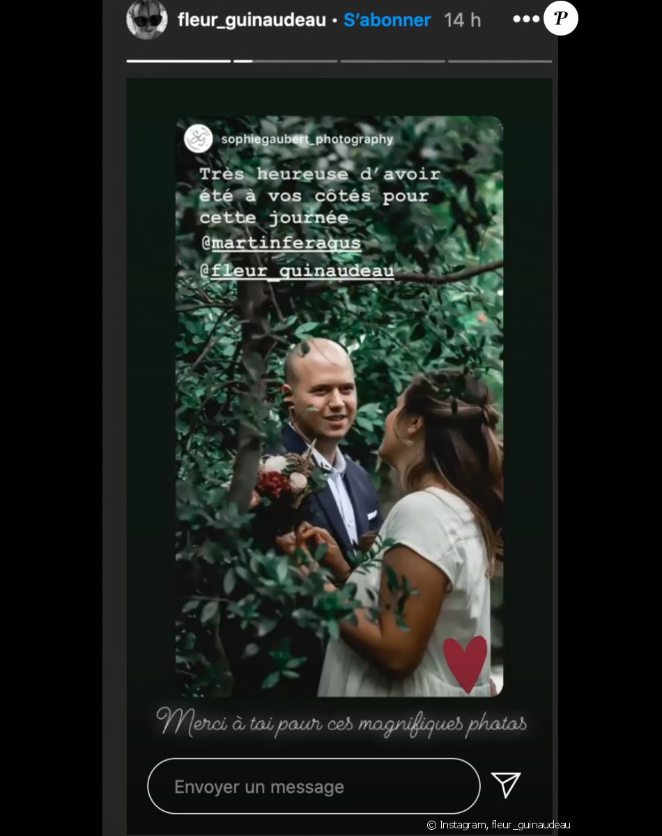 Martin Feragus (Top Chef 2020) s'est marié à sa compagnee Fleur le 4 juillet 2020 - Instagram