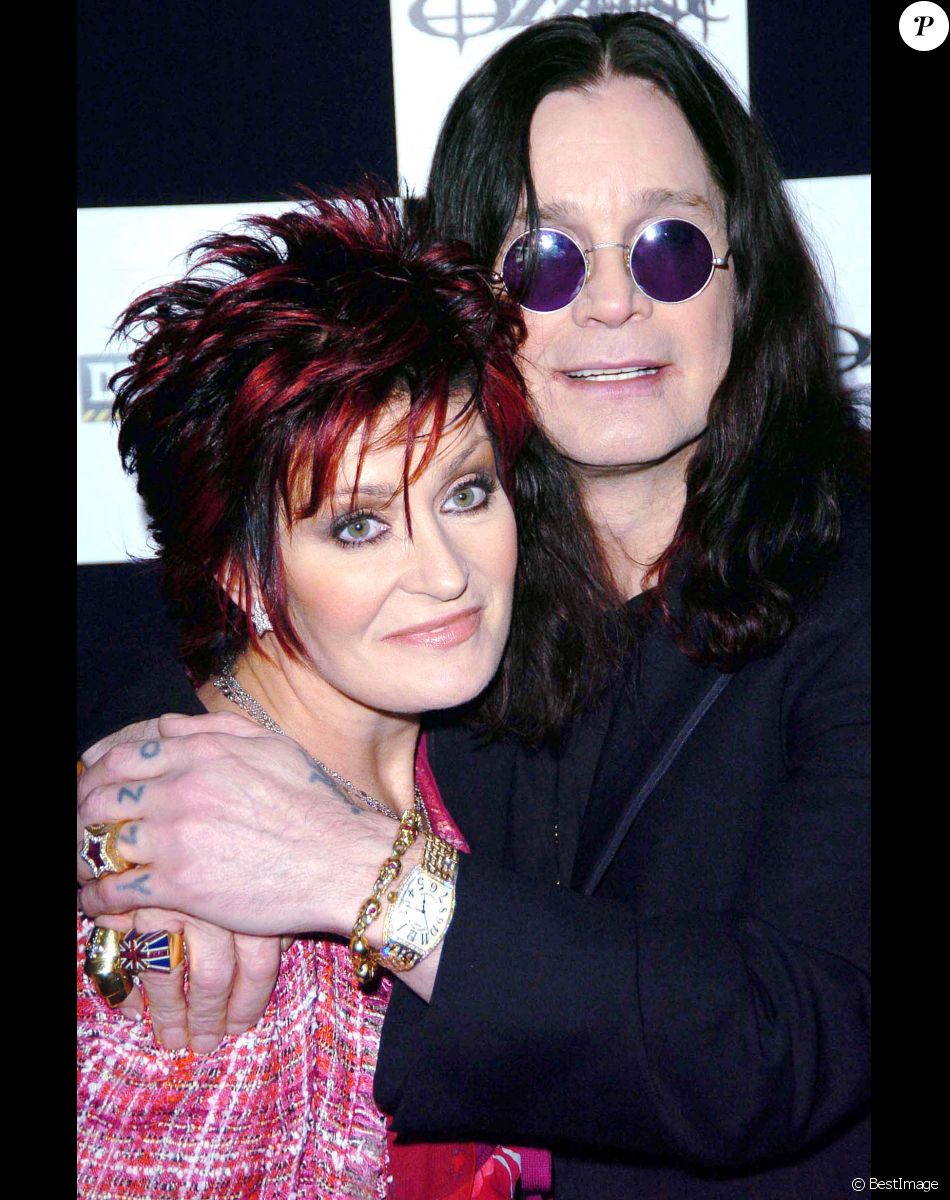 Sharon et Ozzy Osbourne au Download festival à Londres le 8 février 2005.