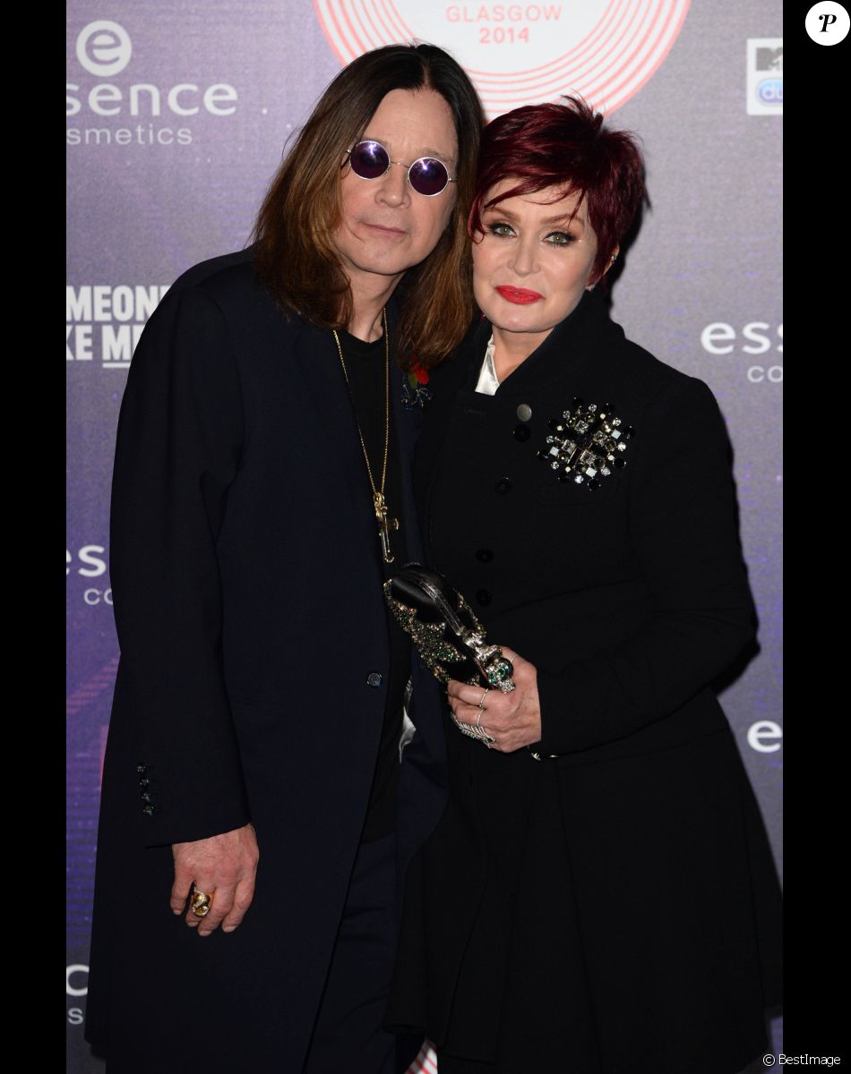 Archives - Ozzy et Sharon Osbourne à la soirée des MTV Europe Music awards à Glasgow le 9 novembre 2014.
