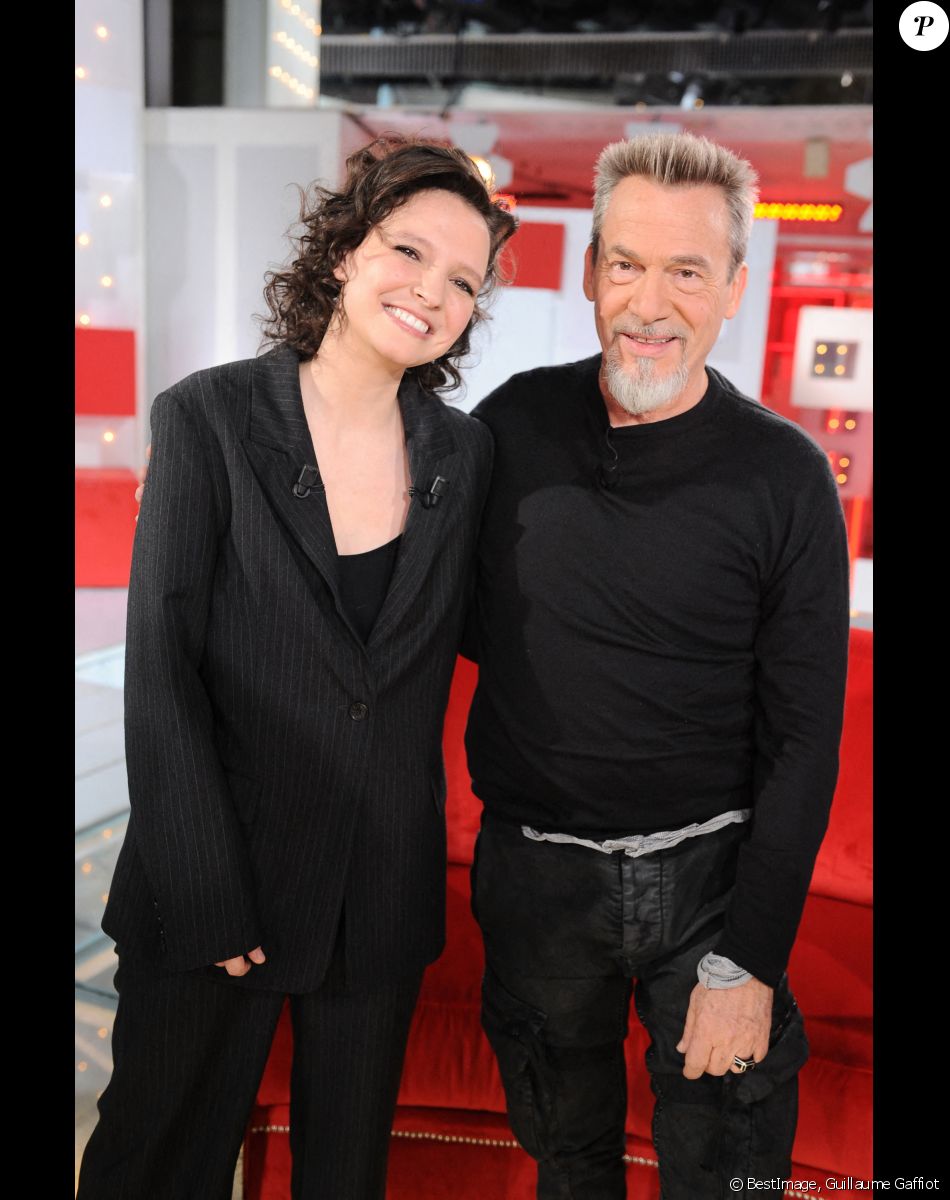 Exclusif - Anne Sila et Florent Pagny - Enregistrement de l'émission "Vivement Dimanche" présentée par M.Drucker © Guillaume Gaffiot / Bestimage