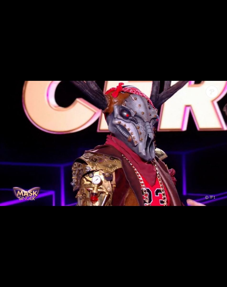 Le Cerf lors de l'émision "Mask Singer 2022", du 15 avril, sur TF1