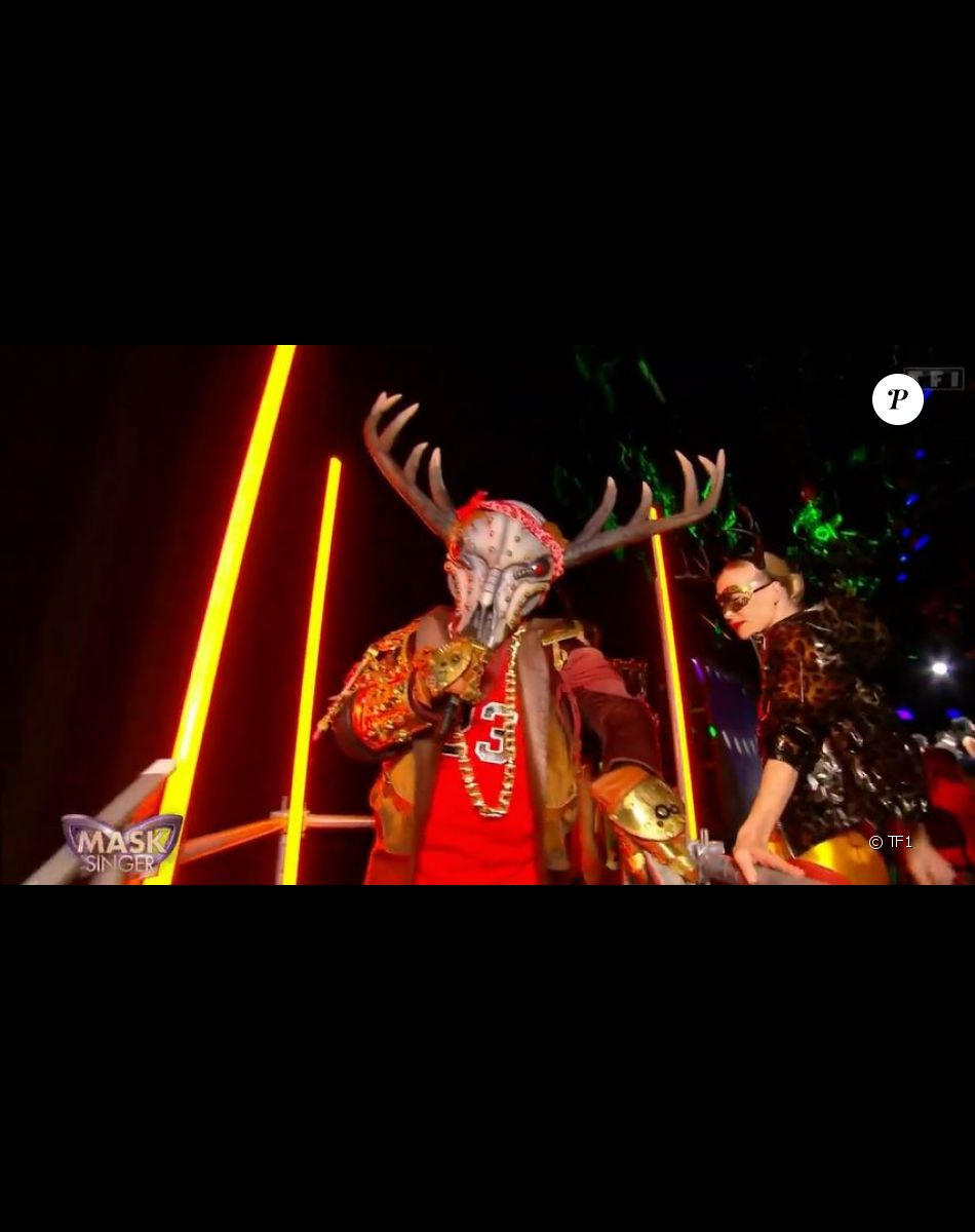 Le Cerf lors de l'émision "Mask Singer 2022", du 15 avril, sur TF1