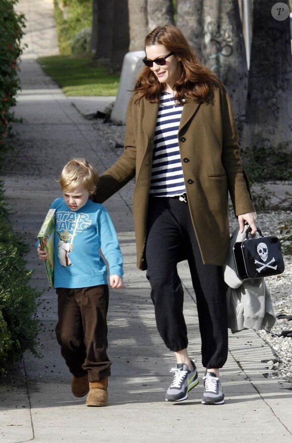 Liv Tyler et son fils Milo à West Hollywood, le 29 janvier 2010