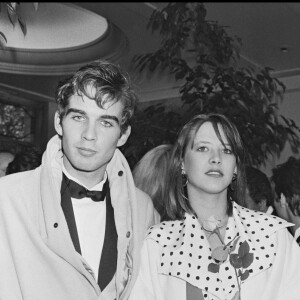 Pierre Cosso et Sophie Marceau lors de la soirée des Bests à Paris en 1983