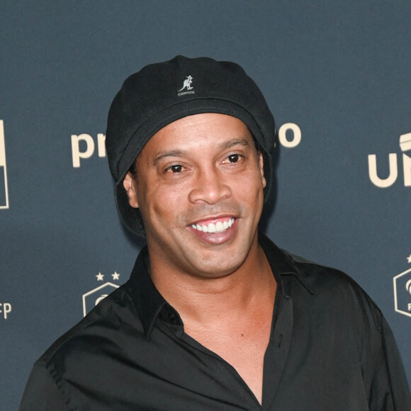 Ronaldinho - Photocall de la cérémonie des Trophées UNFP 2022 au Pavillon Gabriel à Paris le 15 mai 2022. © Coadic Guirec/Bestimage