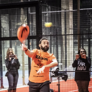 Exclusif - Cyril Hanouna - Soirée de matchs d'exhibition de Padel au club "Casa Padel" à Saint-Denis le 17 mars 2022. © Jack Tribeca/Bestimage 