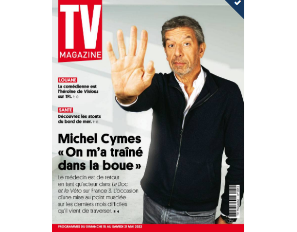 Michel Cymes fait la couverture du nouveau numéro de "TV Magazine" paru le 16 mai 2022