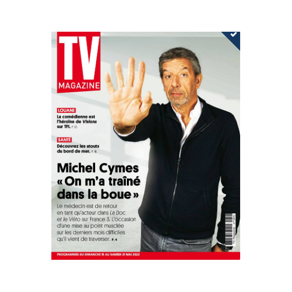 Michel Cymes fait la couverture du nouveau numéro de "TV Magazine" paru le 16 mai 2022