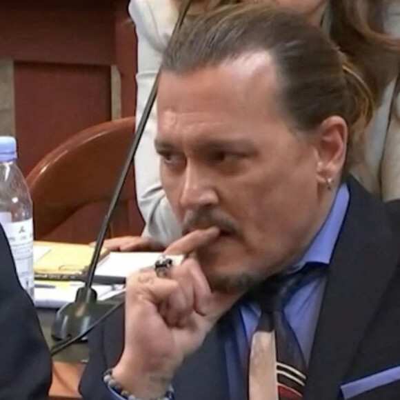 Johnny Depp lors de son procès à Los Angeles le 5 mai 2022.