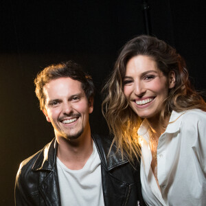 Exclusif -  Laury Thilleman et son mari Juan Arbelaez - Backstage - Enregistrement de l'émission "La Chanson secrète 9" à la Seine musicale à Paris © Gaffiot-Moreau / Bestimage