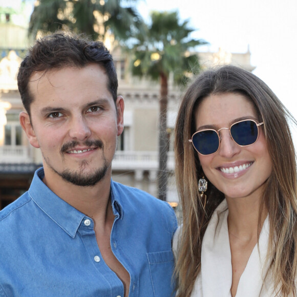 Juan Arbelaez et sa fiancée Laury Thilleman - Personnalités sur la place du Casino de Monte-Carlo dans le cadre de la seconde édition des Influencer Awards à Monaco, le 5 octobre 2019. © Olivier Huitel / Pool Monaco / Bestimage