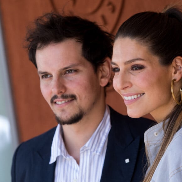 Laury Thilleman (Miss France 2011) et son compagnon le chef cuisinier Juan Arbelaez au village lors des internationaux de tennis de Roland Garros à Paris, France, le 1 juin 2019. © Jacovides-Moreau/Bestimage