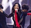 Laura Pausini lors du concours de chanson Eurovision au Pala Olimpico de Turin © ANSA/Zuma Press/Bestimage