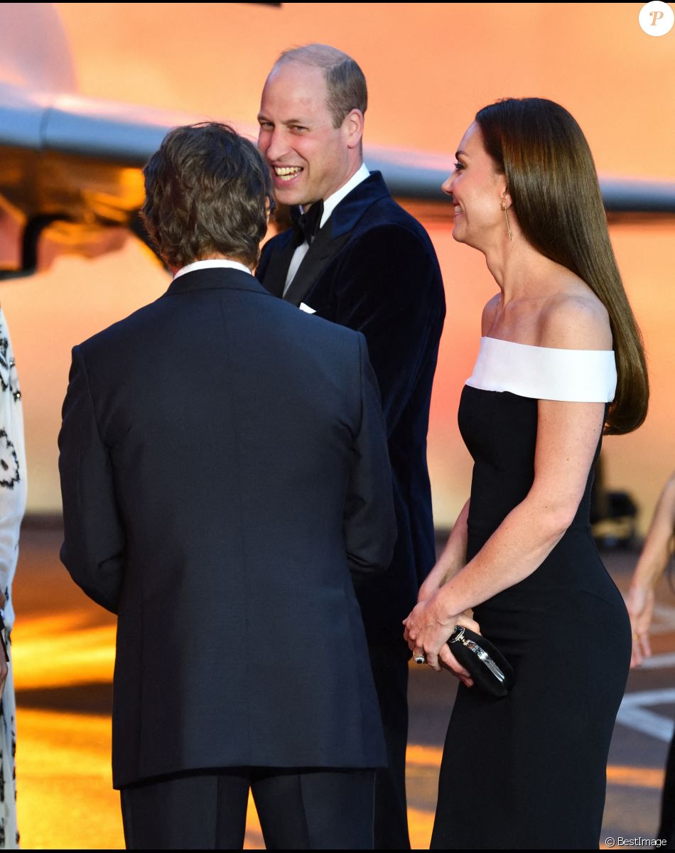 Le prince William, duc de Cambridge, Kate Catherine Middleton, duchesse de Cambridge, Tom Cruise - Première du film "Top Gun : Maverick" à Londres. Le 19 mai 2022