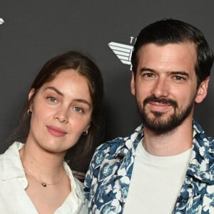 Marie-Ange Casta et son mari Marc-Antoine Le Bret - Avant-première du film "Top Gun Maverick" à l'UGC Normandie à Paris © Coadic Guirec/Bestimage