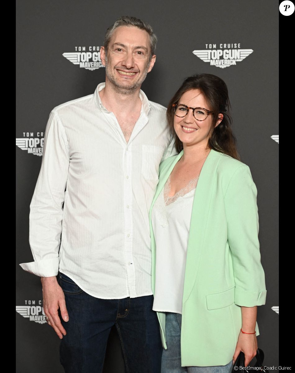 Vincent Desagnat et Mathilde Vernon - Avant-première du film "Top Gun Maverick" à l'UGC Normandie à Paris le 19 mai 2022. © Coadic Guirec/Bestimage