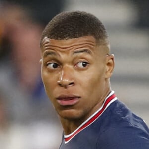 Kylian Mbappe (PSG) - Match de football de ligue 1 Uber Eats entre le Paris St Germain et Troyes à Paris.