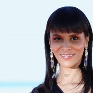 Shy'm (Tamara Marthe) au photocall de la série "Cannes confidential" lors de la 5ème saison du festival International des Séries "Canneseries" à Cannes le 5 avril 2022. © Norbert Scanella / Panoramic / Bestimage 