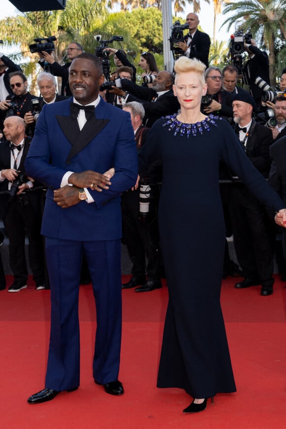 Idris Elba, Tilda Swinton - Montée des marches du film " Three Thousand Years of Longing" lors du 75ème Festival International du Film de Cannes. © Olivier Borde / Bestimage 