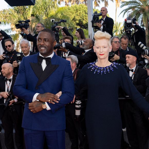Idris Elba, Tilda Swinton - Montée des marches du film " Three Thousand Years of Longing" lors du 75ème Festival International du Film de Cannes. © Olivier Borde / Bestimage 