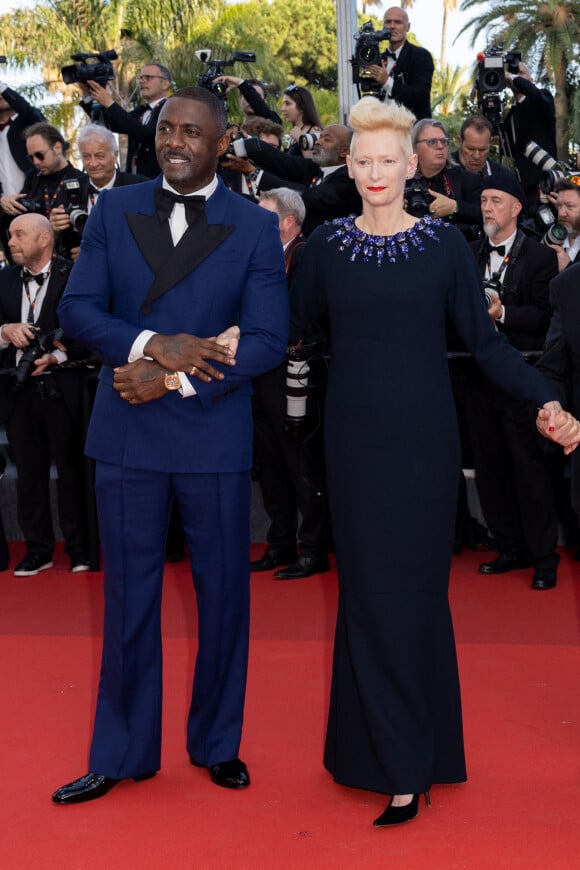 Idris Elba, Tilda Swinton - Montée des marches du film " Three Thousand Years of Longing (3000 ans à t'attendre) " lors du 75ème Festival International du Film de Cannes. Le 20 mai 2022 © Olivier Borde / Bestimage 