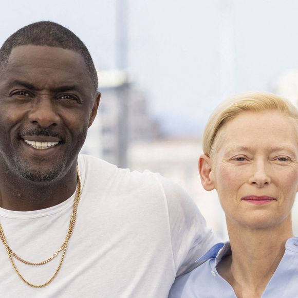Idris Elba, Tilda Swinton - Photocall de "Three Thousand Years Of Longing (Trois Mille Ans à t'attendre)" lors du 75ème Festival International du Film de Cannes, le 21 mai 2022. © Cyril Moreau/Bestimage 