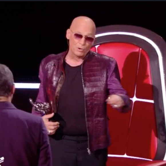 Florent Pagny dans l'émission "The Voice" le 21 mai 2022.