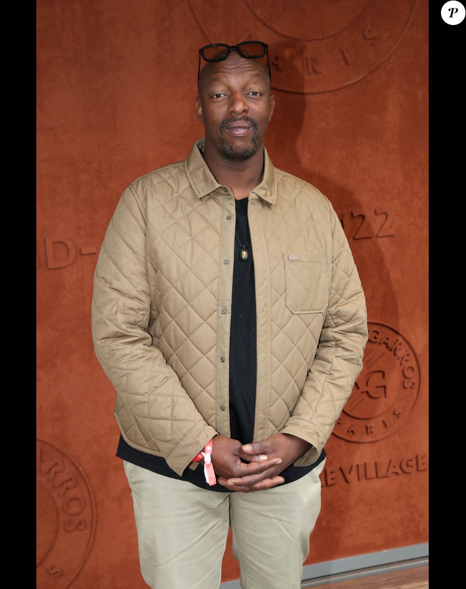 Oxmo Puccino (rappeur) au village (Jour 2) lors des Internationaux de France de Tennis de Roland Garros 2022, à Paris, France, le 23 mai 2022. © Bertrand Rindoff/Bestimage
