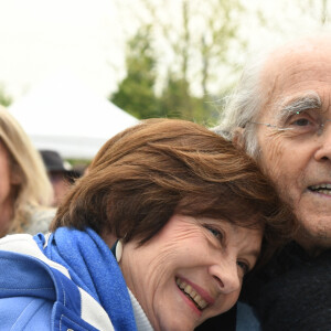 Macha Méril et son mari Michel Legrand - Inauguration de " La Seine Musicale " sur l'Ile Seguin à Boulogne-Billancourt le 22 avril 2017. © Lionel Urman / Bestimage