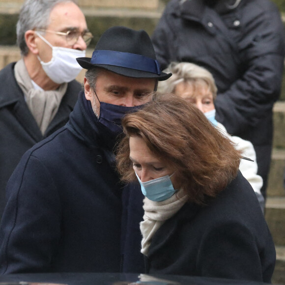 Sorties - Alexandre Brasseur, guest - Obsèques de l'acteur Claude Brasseur en l'église Saint-Roch à Paris le 29 décembre 2020.