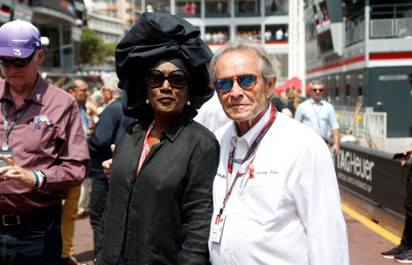 Jacky Ickx et sa femme Khadja Nin lors du Grand Prix de Monaco 2022 de F1, à Monaco, le 29 mai 2022. © Jean-François Ottonello/Nice Matin/Bestimage 