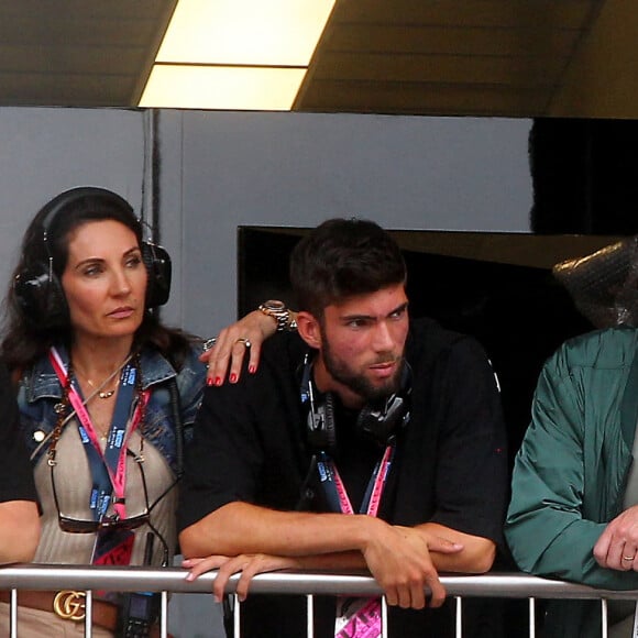 Zinedine Zidane, sa femme Véronique et leurs fils lors du Grand Prix de Monaco 2022 de F1, à Monaco, le 29 mai 2022. © Jean-François Ottonello/Nice Matin/Bestimage 