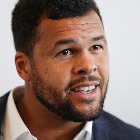 Jo-Wilfried Tsonga, Parrain de la Team BNP Paribas Jeunes Talents lors de la conference de presse Team BNP Paribas Jeunes Talents lors des Internationaux de France de Tennis de Roland Garros, à Paris, France, le 28 mai 2022. © Lia Mancini/Panoramic/Bestimage 