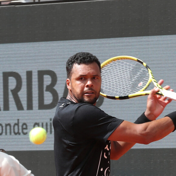 Jo-Wilfried Tsonga - Internationaux de France de Tennis de Roland Garros 2022 - Jour 3. A Paris le 24 Mai 2022. © Bertrand Rindoff/Bestimage 