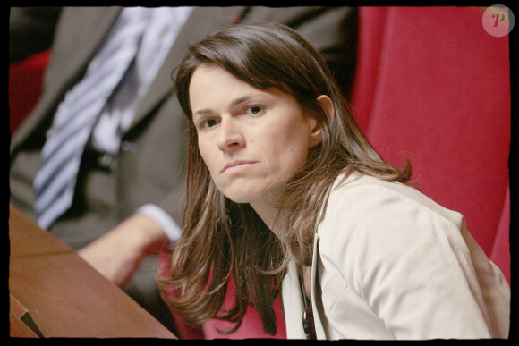 Aurélie Filippetti lors des questions d'actualité au gouvernement à l'Assemblée nationale en 2008