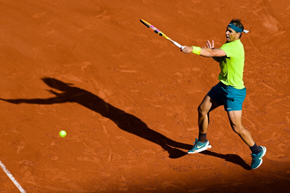 Rafael Nadal ( Espagne ) - Quatrième tour masculin (Jour 8) des Internationaux de France de Roland Garros, le 29 mai 2022. © Federico Pestellini / Panoramic / Bestimage