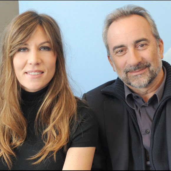 Mathilde Seigner et Antoine Duléry en promotion pour "Camping".