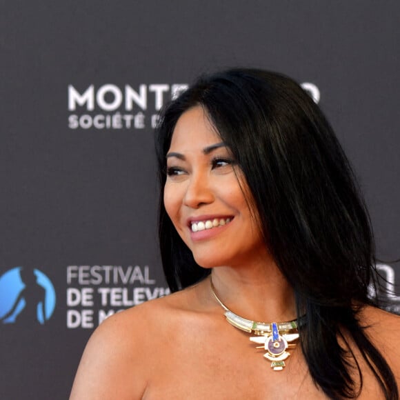 Anggun lors de la soirée d'ouverture du 60ème Festival de Télévision de Monte-Carlo au Grimaldi Forum à Monaco, le 18 juin 2021. Créé en 1961 par le Prince Rainier III de Monaco, le Festival de Télévision de Monte-Carlo présente, depuis plus d'un demi-siècle, les tendances du petit écran et anticipe les révolutions du secteur. v 