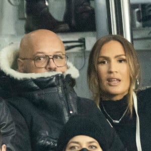 Vitaa et son mari Hicham Bendaoud au Parc des Princes à Paris. © Cyril Moreau/Bestimage