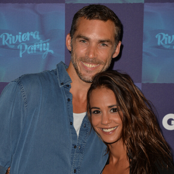 Alice Belaïdi et son compagnon Gianni Giardinelli - GQ Riviera PArty sur la péniche " les jardins du Pont Neuf " à Paris le 24 juin 2016. © Veeren / Bestimage