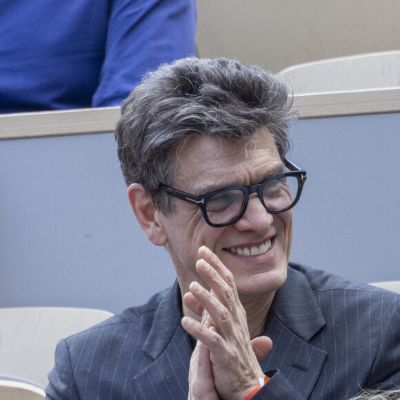 Marc Lavoine - Célébrités dans les tribunes des internationaux de France de Roland Garros à Paris le 31 mai 2022. © Cyril Moreau - Dominique Jacovides/Bestimage 