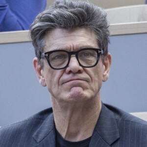 Marc Lavoine - Célébrités dans les tribunes des internationaux de France de Roland Garros à Paris le 31 mai 2022. © Cyril Moreau - Dominique Jacovides/Bestimage 