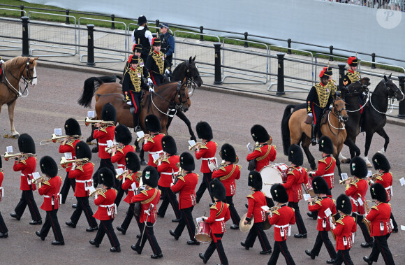 Trooping the Colour, la parade militaire en l'honneur de la reine Elizabeth II à Londres, le 2 juin 2022