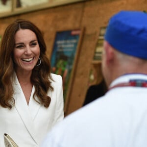 La reine Elizabeth II, Camilla Parker-Bowles et Kate Middleton - Big Lunch Initiative en marge du sommet du G7 à Saint Ives, le 11 juin 2021.