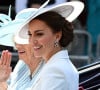 Kate Middleton, Camilla Parker Bowles - Parade militaire "Trooping the Colour" dans le cadre de la célébration du jubilé de platine de la reine Elizabeth II à Londres