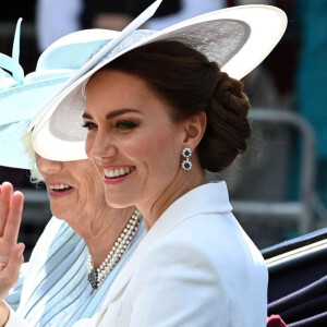 Kate Middleton, Camilla Parker Bowles - Parade militaire "Trooping the Colour" dans le cadre de la célébration du jubilé de platine de la reine Elizabeth II à Londres