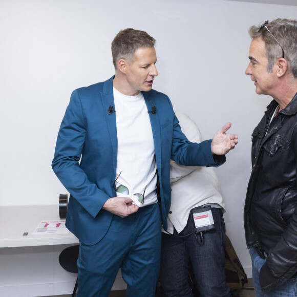 Exclusif - Matthieu Delormeau, Pierre Cosso en backstage de l'émission TPMP People présentée par M.Delormeau et diffusée sur C8 le 14 mai 2022, à Paris, France, le 13/05/2022. © Jack Tribeca/Bestimage 
