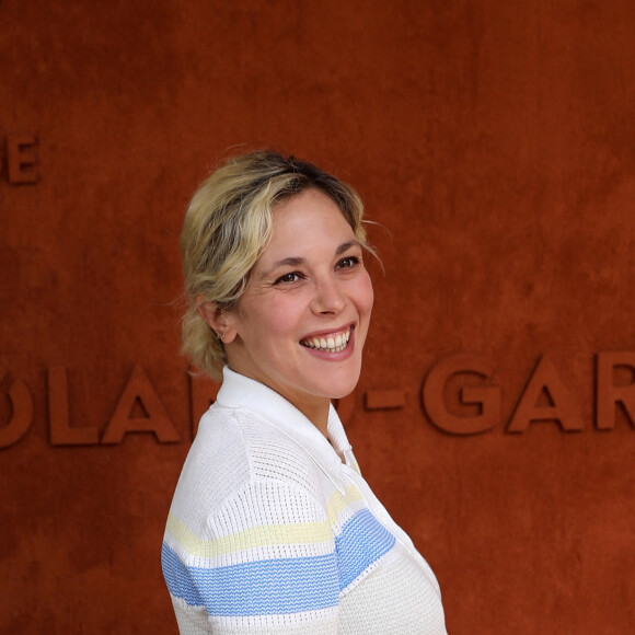 Alysson Paradis (enceinte) au village (jour 12) lors des Internationaux de France de Tennis de Roland Garros 2022 à Paris, France, le 2 juin 2022. © Dominique Jacovides/Bestimage 
