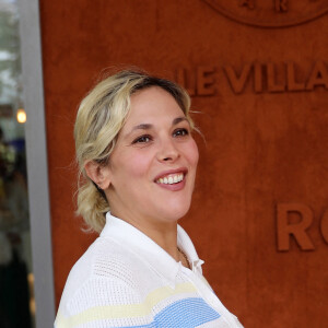 Alysson Paradis (enceinte) au village (jour 12) lors des Internationaux de France de Tennis de Roland Garros 2022 à Paris, France, le 2 juin 2022. © Dominique Jacovides/Bestimage 